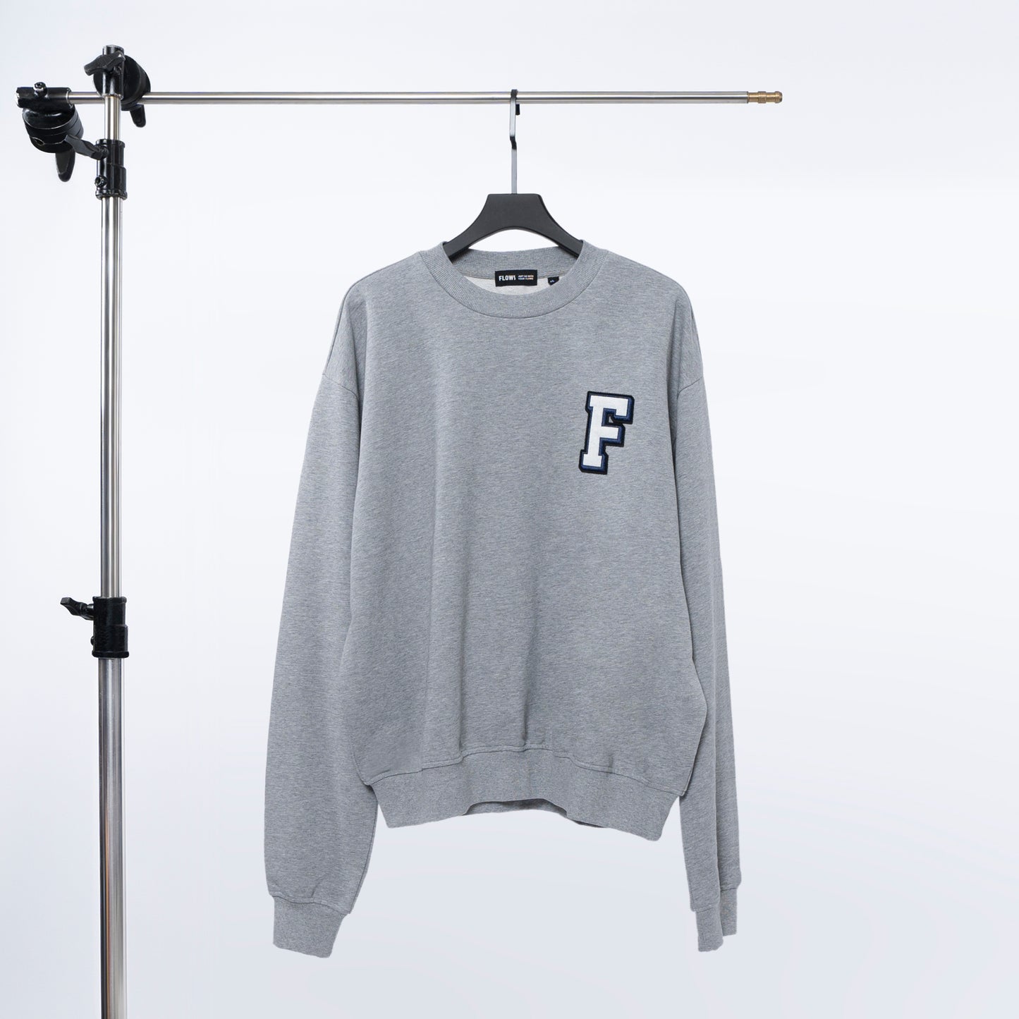FLOWS SWT02 Logo Badge Crewneck Sweatshirt