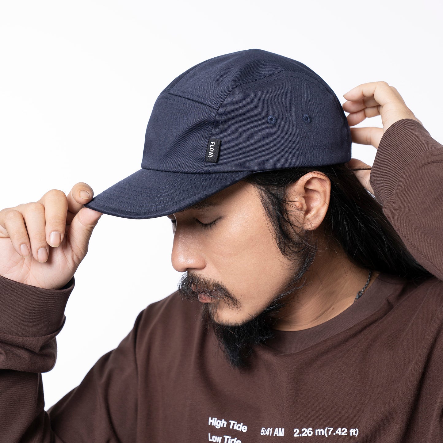 FLOWS CAP04 Woven Logo Cap
