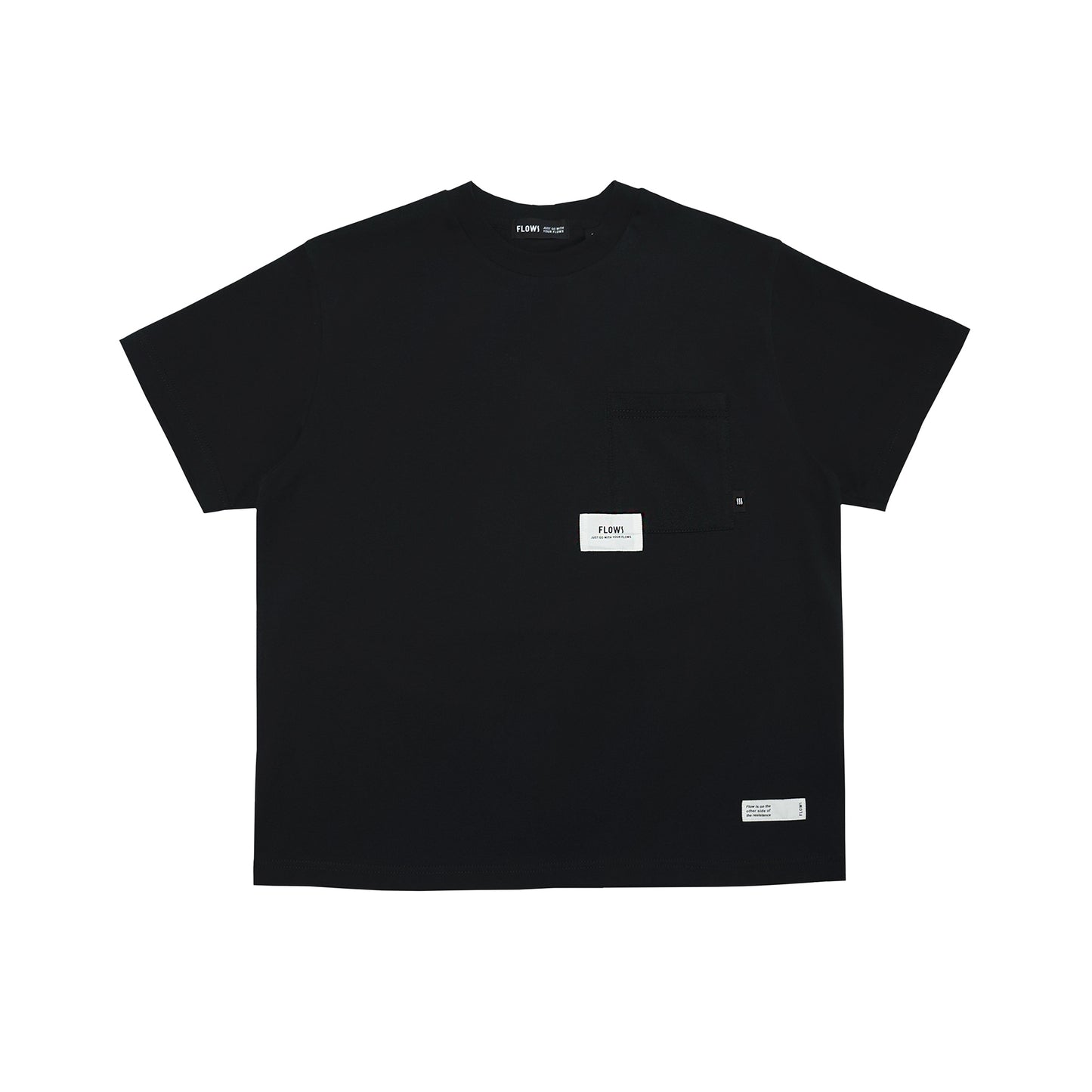 FLOWS TEE04 Label Pocket T-Shirt