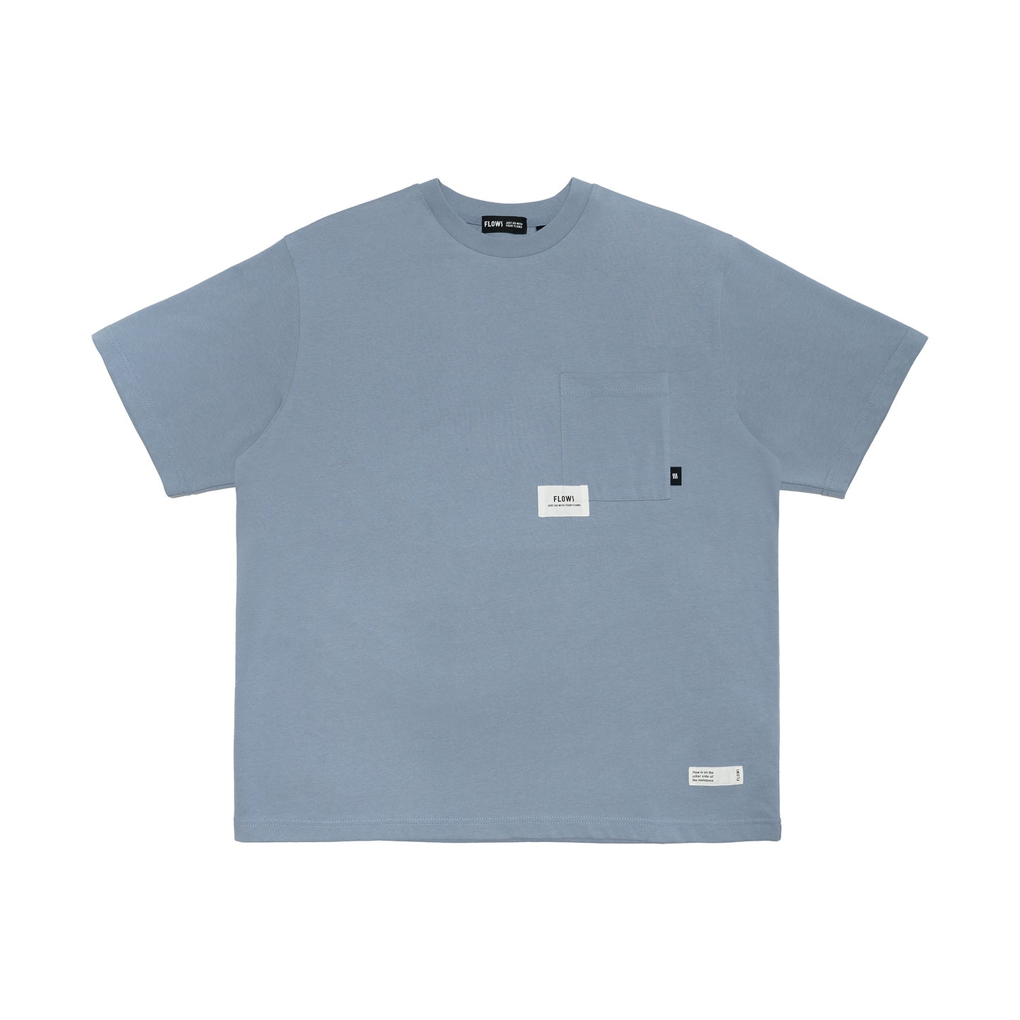 FLOWS TEE04 Label Pocket T-Shirt