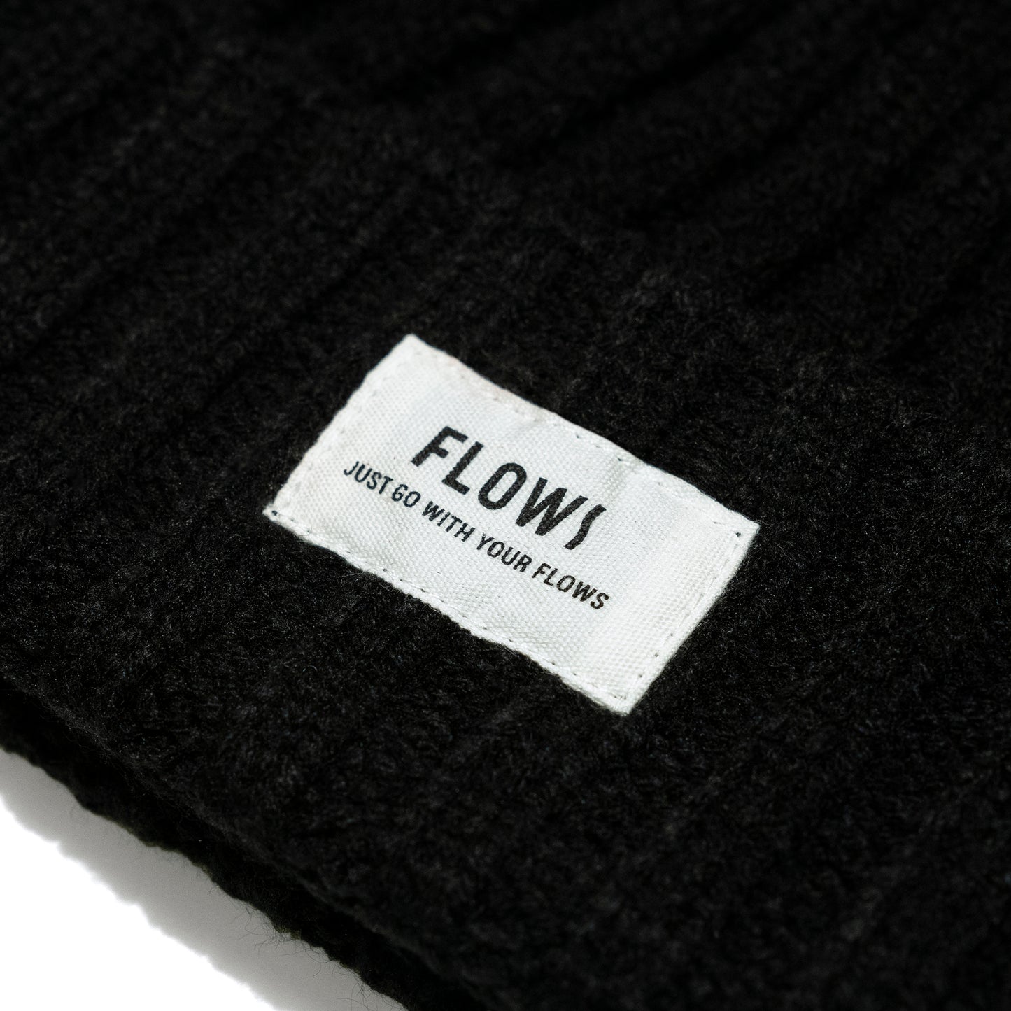 FLOWS BEA01 Label patch beanie