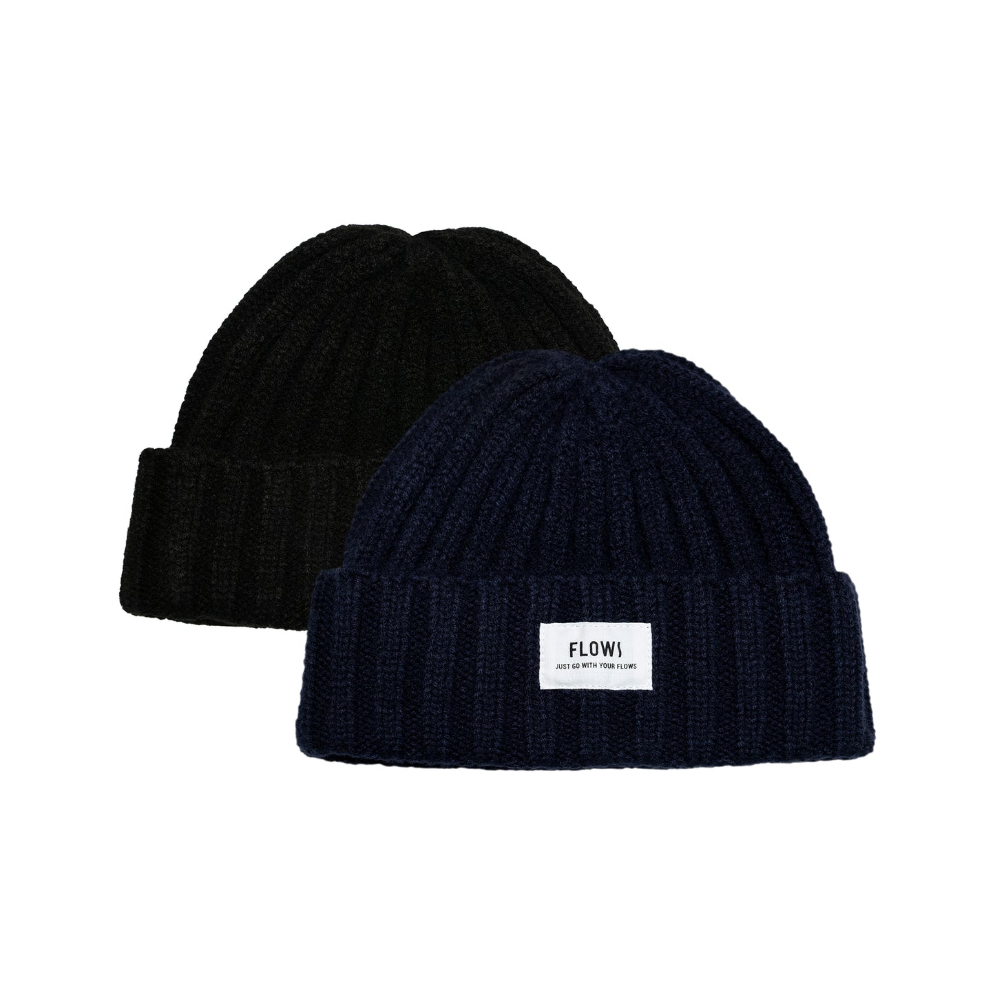 FLOWS BEA01 Label patch beanie