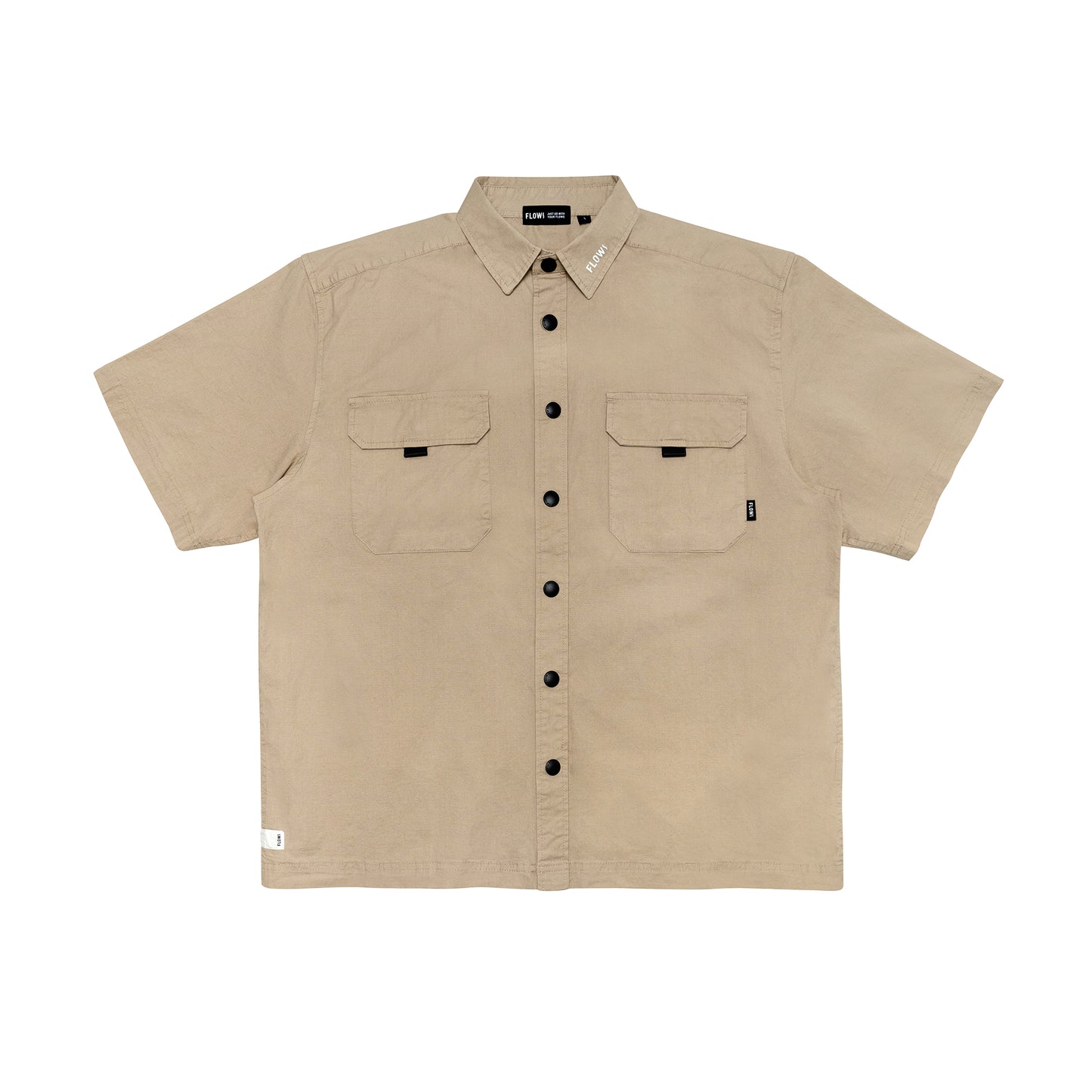 FLOWS SHI01 Cotton Spandex Poplin Worker Shirt