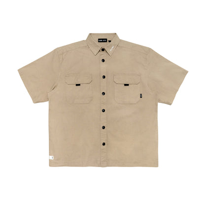 FLOWS SHI01 Cotton Spandex Poplin Worker Shirt
