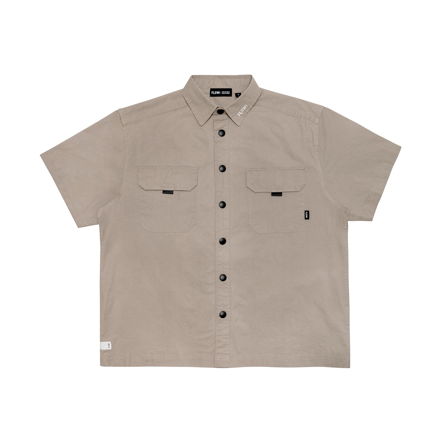 FLOWS SHI01 Cotton Spandex Poplin Worker Shirt