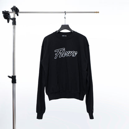 FLOWS SWT01 Embroidered Logo Crewneck Sweatshirt