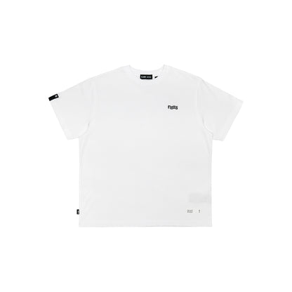FLOWS TEE05 Embroidery logo T-Shirt with back print