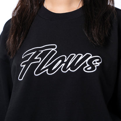 FLOWS SWT01 Embroidered Logo Crewneck Sweatshirt