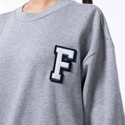 FLOWS SWT02 Logo Badge Crewneck Sweatshirt