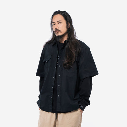 FLOWS SHI01 Cotton Spandex Poplin Worker Shirt