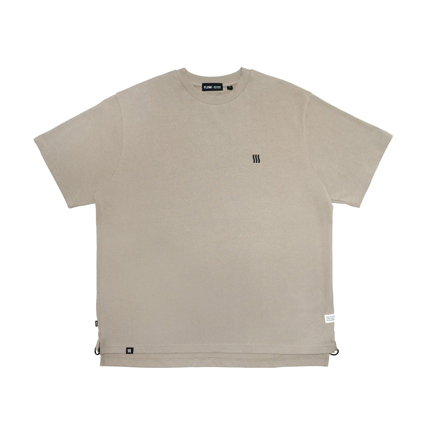 FLOWS TEE03 Logo with side panels T-Shirt