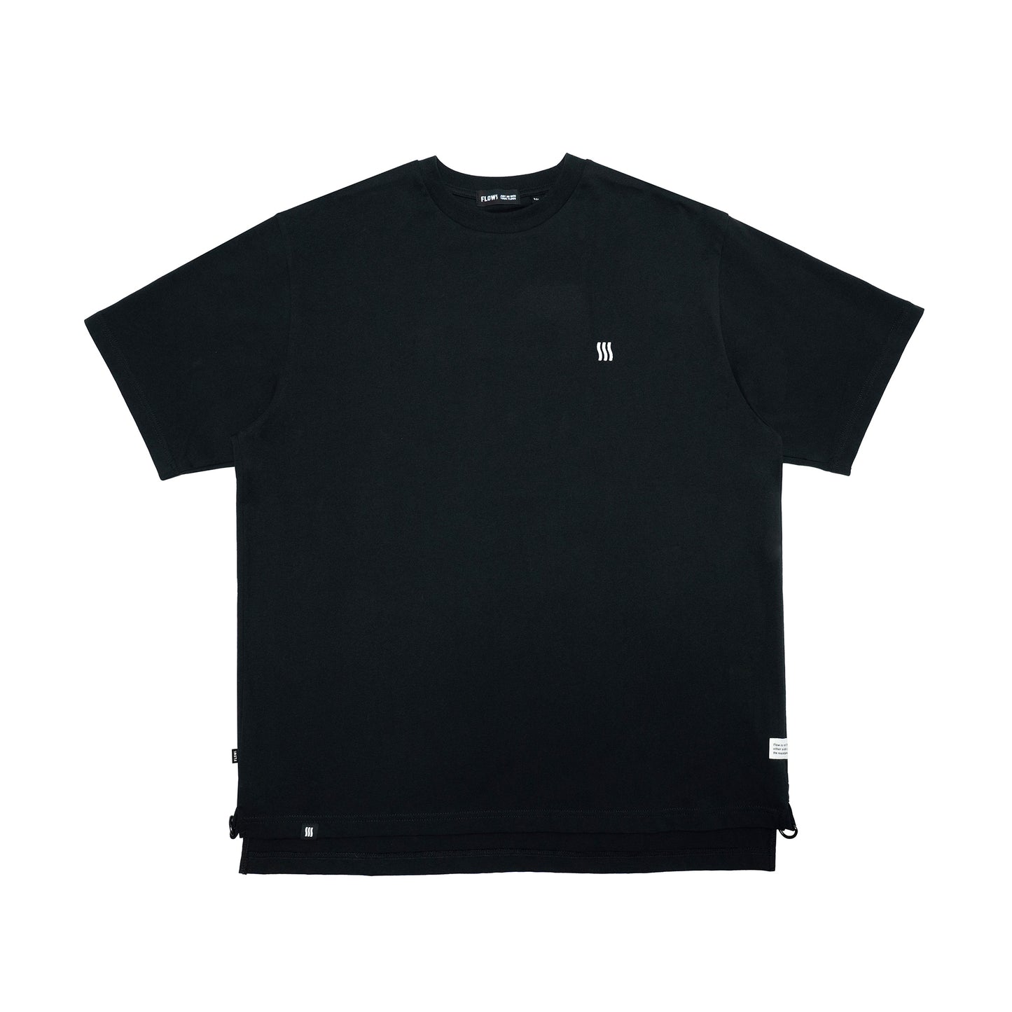 FLOWS TEE03 Logo with side panels T-Shirt